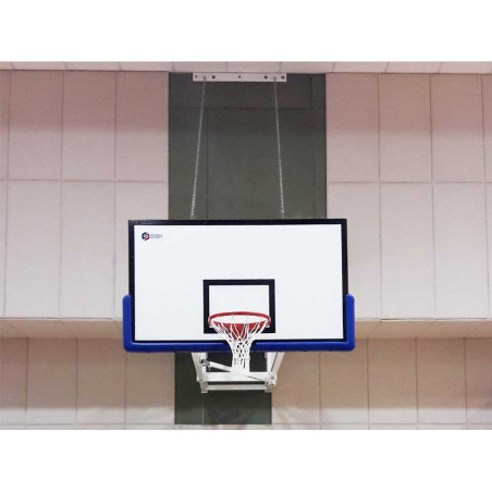 Structure de panier de basket mural pour gymnase –